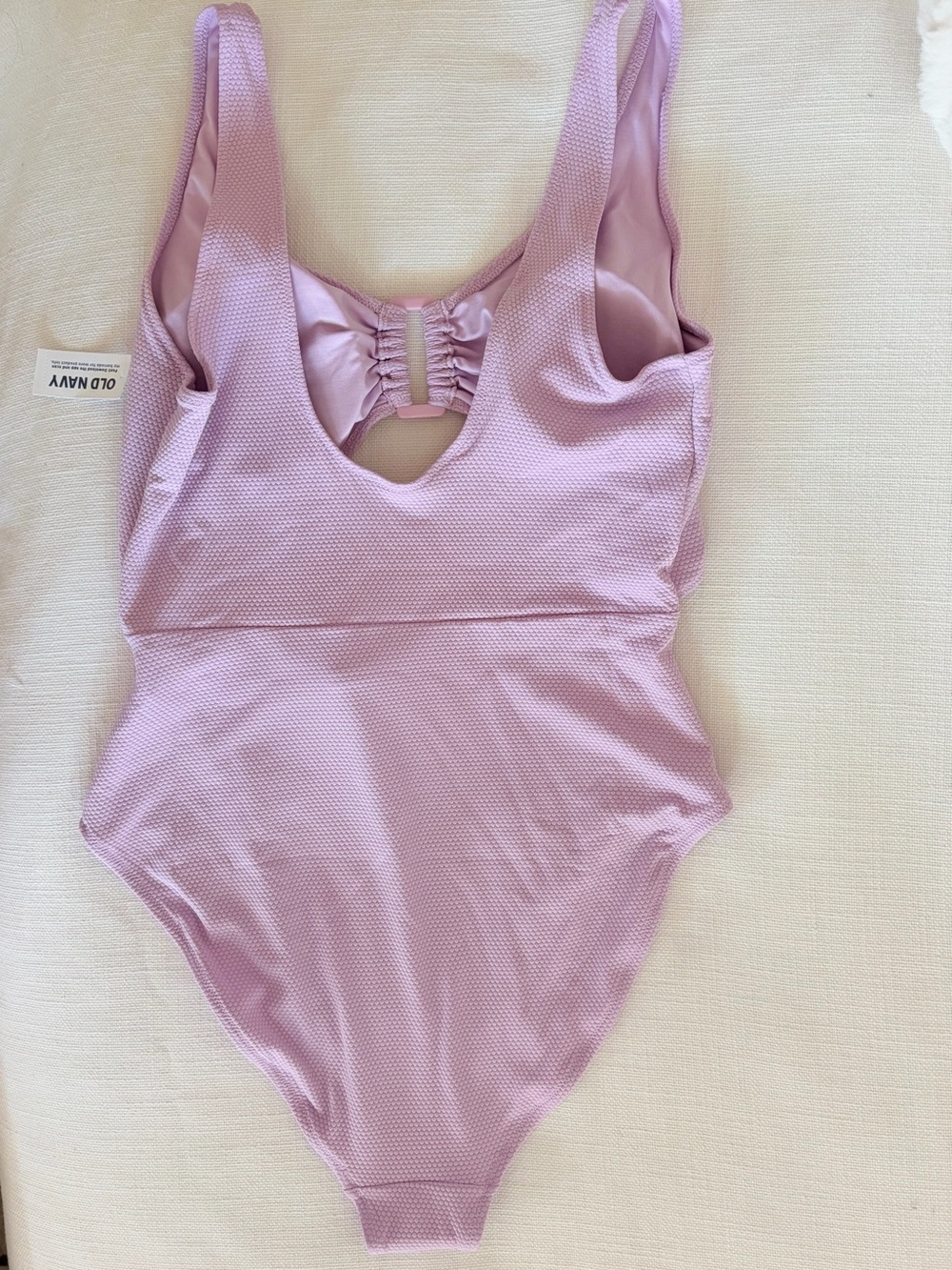 Textured One-Piece Cut-Out Swimsuit - Picture 4 of 4